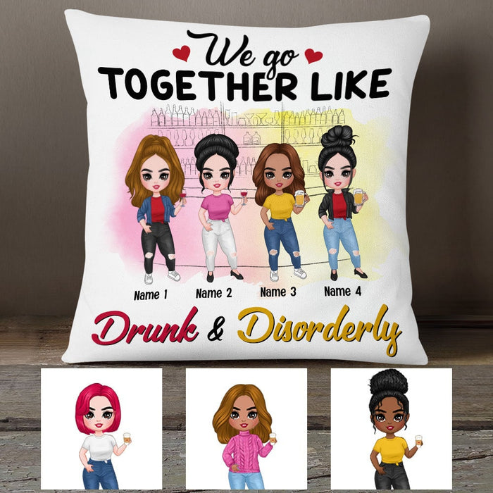 Personalized Friends Icon We Go Together Pillow DB254 95O53 1