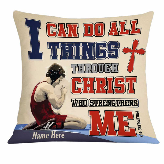 Personalized Wrestling Pillow DB256 87O34 1