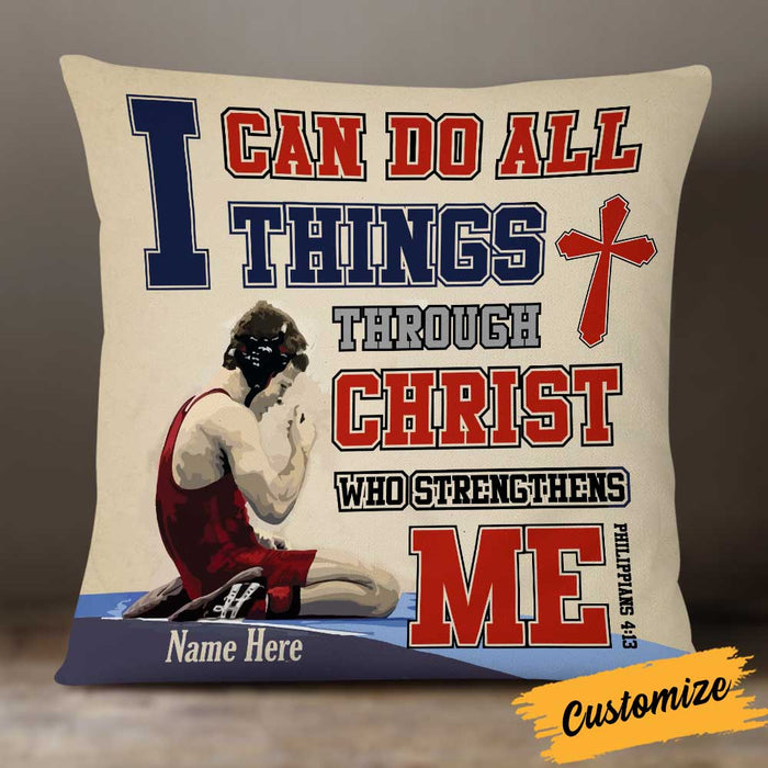 Personalized Wrestling Pillow DB256 87O34 1