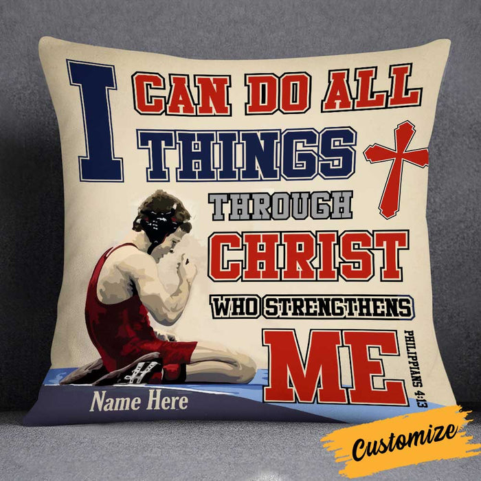 Personalized Wrestling Pillow DB256 87O34 1