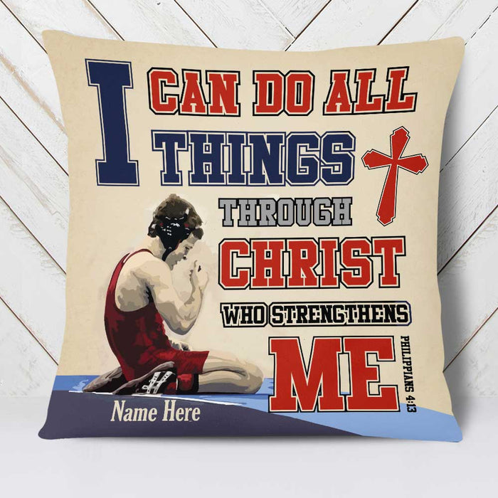 Personalized Wrestling Pillow DB256 87O34 1