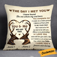 Personalized Deer Couple The Day I Met You Pillow DB258 95O25 thumb 1