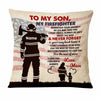 Personalized Firefighter Mom Grandma Dad Grandpa To Son Grandson Pillow DB273 95O47 1