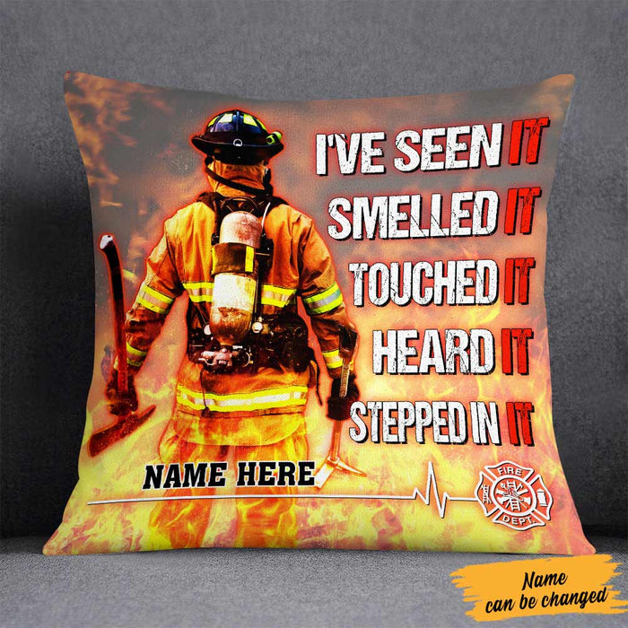 Personalized Firefighter Proud Pillow DB274 95O57 1