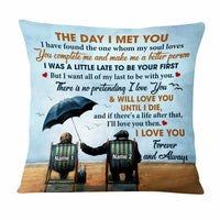 Personalized Old Couple The Day I Met You Pillow DB271 87O47 thumb 1