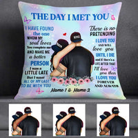 Personalized Couple The Day I Met You Pillow DB273 87O57 thumb 1