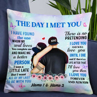 Personalized Couple The Day I Met You Pillow DB273 87O57 thumb 1