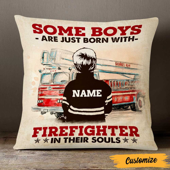 Personalized Firefighter Pillow DB271 30O47 1