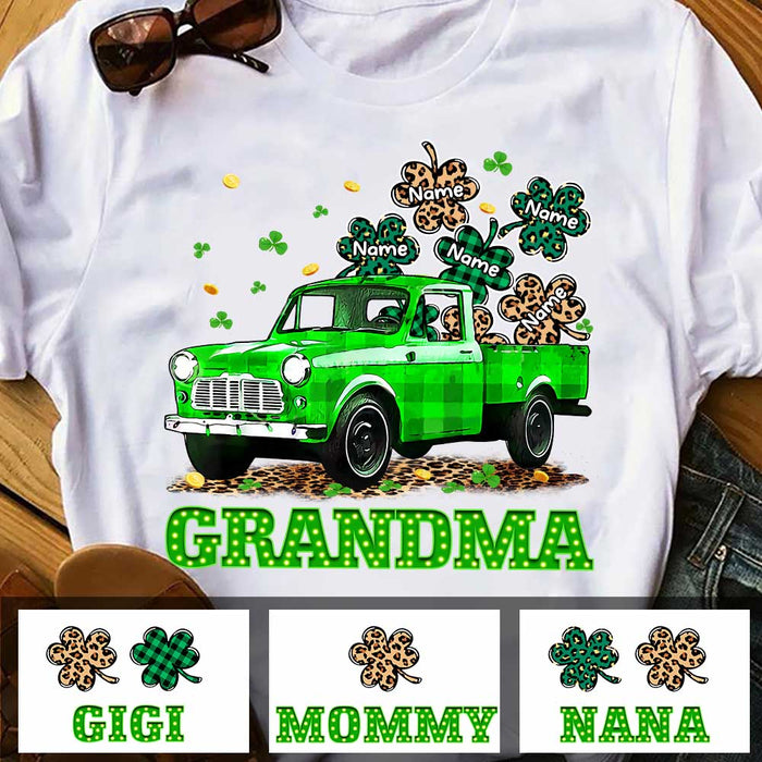 Personalized Grandma Patrick's Day T Shirt FB153 23O47 1