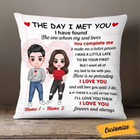 Personalized Couple The Day Pillow DB273 30O58 thumb 1