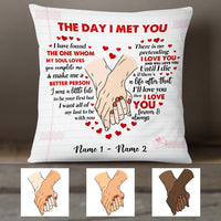Personalized Couple The Day Pillow DB275 30O36 thumb 1