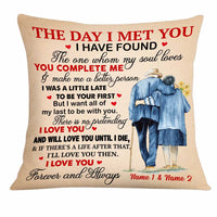 Personalized Couple The Day Pillow DB274 30O34 thumb 1
