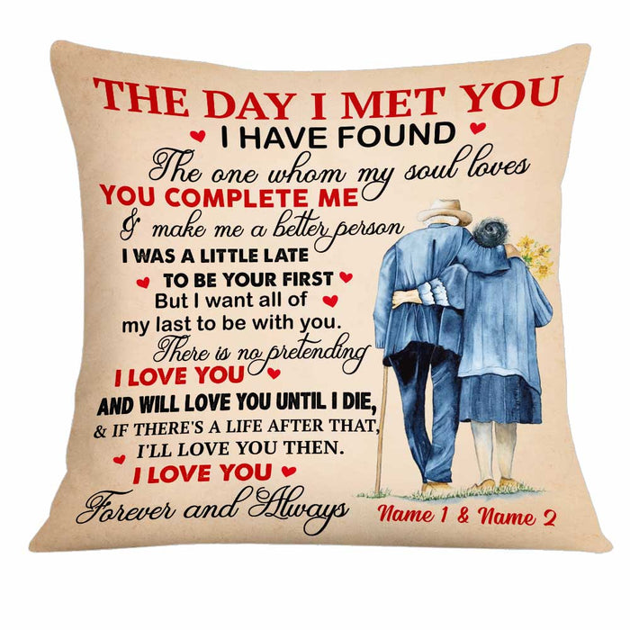 Personalized Couple The Day Pillow DB274 30O34 1
