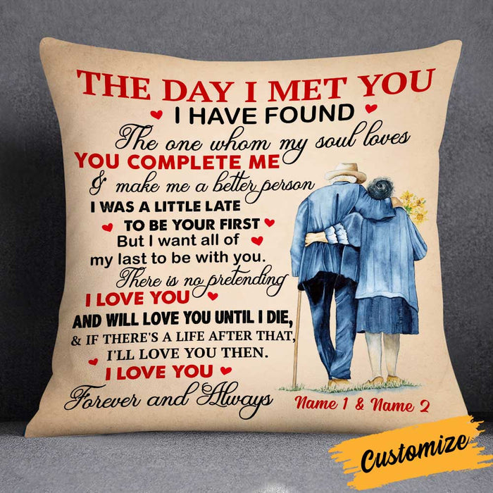 Personalized Couple The Day Pillow DB274 30O34 1