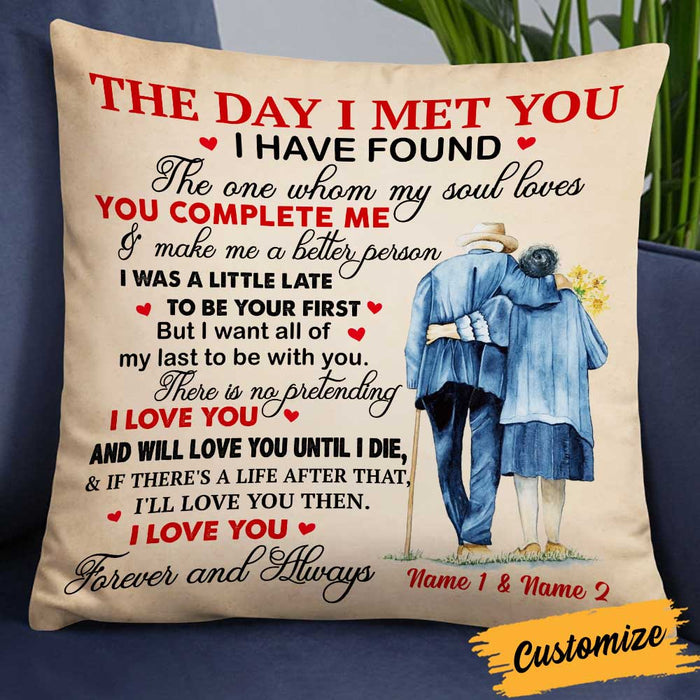 Personalized Couple The Day Pillow DB274 30O34 1