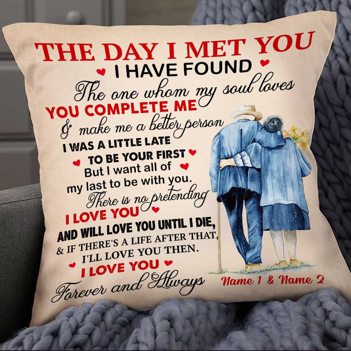 Personalized Couple The Day Pillow DB274 30O34 1