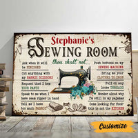 Personalized Sewing Room Rules Poster DB149 81O47 thumb 1