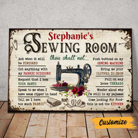 Personalized Sewing Room Rules Poster DB149 81O47 thumb 1
