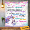 Personalized Daughter Granddaughter Unicorn Blanket DB91 81O36 1