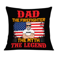 Personalized Firefighter Dad Grandpa Pillow DB277 87O36 thumb 1