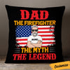 Personalized Firefighter Dad Grandpa Pillow DB277 87O36 thumb 1