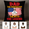 Personalized Firefighter Dad Grandpa Pillow DB277 87O36 1