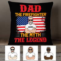 Personalized Firefighter Dad Grandpa Pillow DB277 87O36 thumb 1