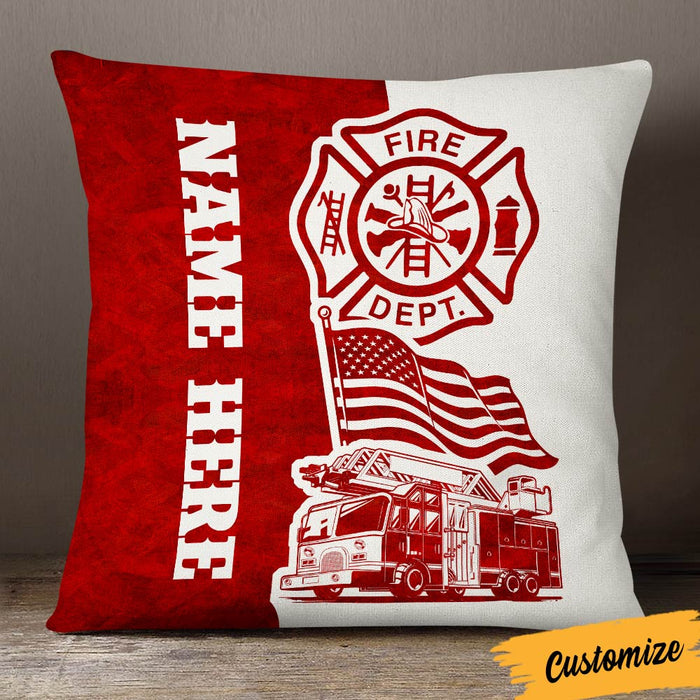 Personalized Firefighter Pillow DB276 30O36 1