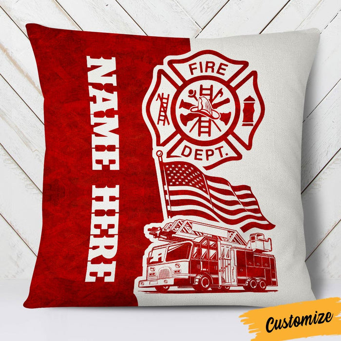 Personalized Firefighter Pillow DB276 30O36 1