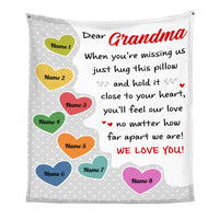 Personalized Grandma Heart Blanket NB171 87O53 thumb 1