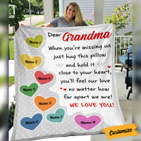 Personalized Grandma Heart Blanket NB171 87O53 thumb 1