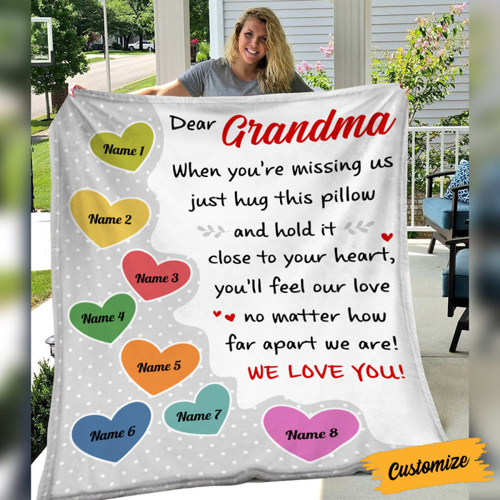 Personalized Grandma Heart Blanket NB171 87O53 1