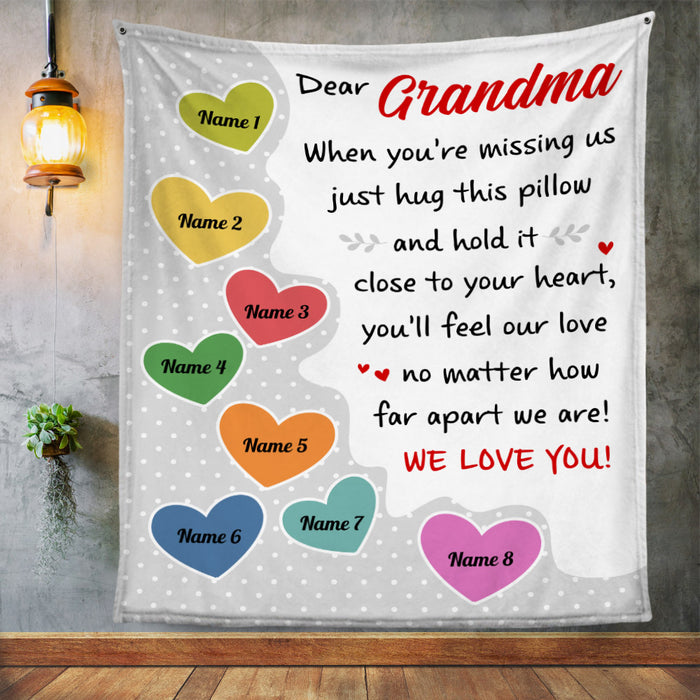 Personalized Grandma Heart Blanket NB171 87O53 1