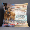 Personalized Couple The Day Deer Pillow DB272 23O53 1