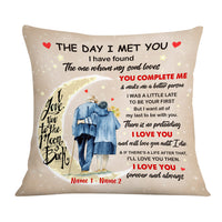 Personalized Couple The Day Pillow DB274 26O36 thumb 1