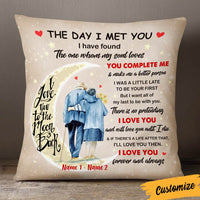 Personalized Couple The Day Pillow DB274 26O36 thumb 1