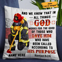 Personalized Firefighter Pillow DB272 26O57 thumb 1