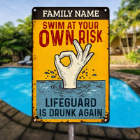 CCPARTON Swim at Your Own Risk Lifeguard is Drunk Again CCPARTON Swim at Your Own Risk Lifeguard is Drunk Again
