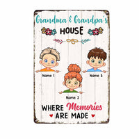 Personalized Grandma Grandparent House Metal Sign DB2711 87O58 thumb 1