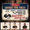 Personalized Dad Garage Tool Rules Metal Sign DB272 81O58 1