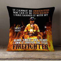 Personalized Firefighter Pillow DB277 26O26 thumb 1