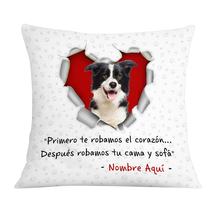 Personalized Dog Photo Spanish Perro Perra Pillow DB277 95O53 1