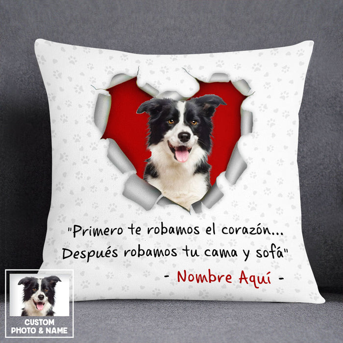 Personalized Dog Photo Spanish Perro Perra Pillow DB277 95O53 1