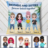 Personalized Family Icon Brother Sister Pillow DB2713 26O58 1