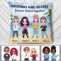 Personalized Family Icon Brother Sister Pillow DB2713 26O58 thumb 1