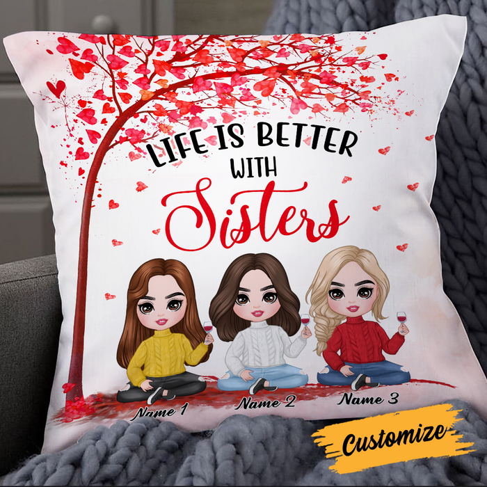 Personalized Family Icon Sister Pillow DB2711 26O24 1