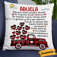 Personalized Spanish Mom Grandma Daughter Granddaughter Grandson Son Pillow DB2712 26O34 thumb 1