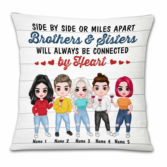 Personalized Family Icon Sister Brother Pillow DB2710 30O23 1