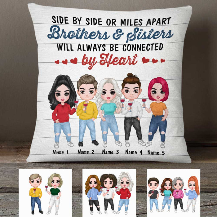 Personalized Family Icon Sister Brother Pillow DB2710 30O23 1