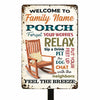 Personalized Outdoor Backyard Porch Rules Metal Sign DB279 95O47 1